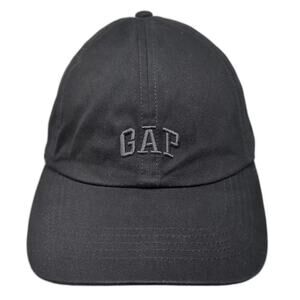 Gap Baseball Cap Black Gray One Size Hat Slideback Embroidered Cotton Curved